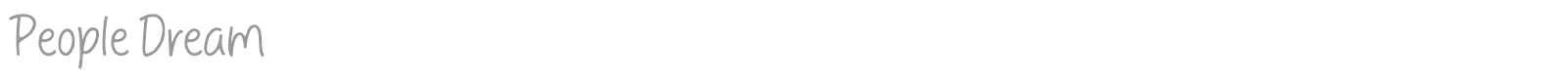 People Dream font preview